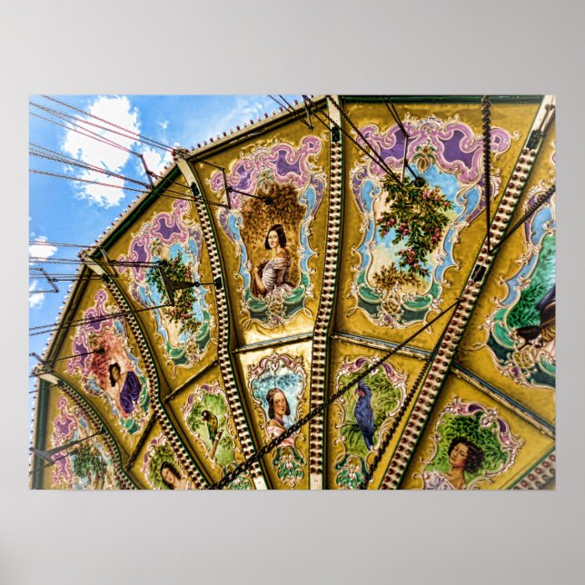 Abstract Carousel Art Poster (Front)
