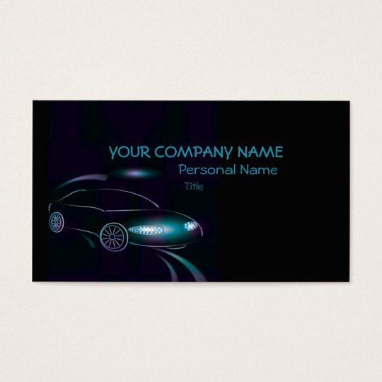 Abstract Cars Business Business Card