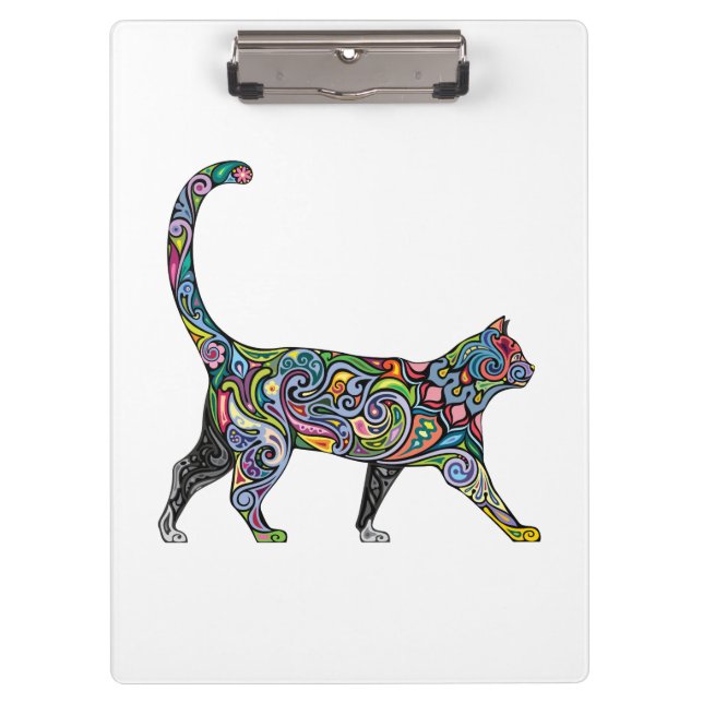 Abstract Cat Clipboard (Front)