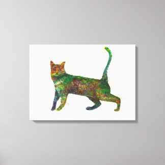 Abstract Cat Fantasy Canvas Print