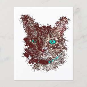 Abstract Cat Gift Cute Cat For Valentines Flyer