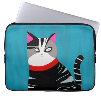 Abstract Cat Laptop Sleeve