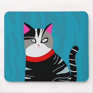 Abstract Cat Mouse Mat