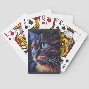 Abstract Cat Playing Cards