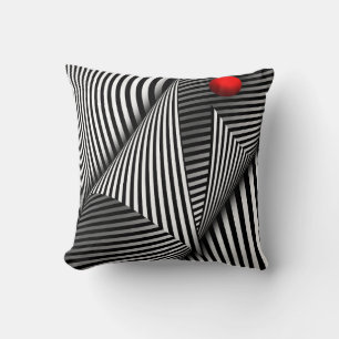 Abstract - Catch the red ball Cushion