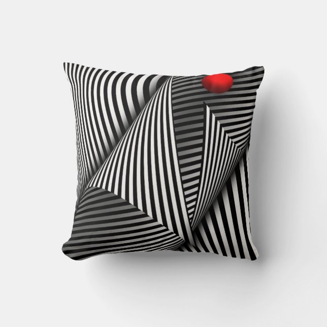 Abstract - Catch the red ball Cushion (Front)