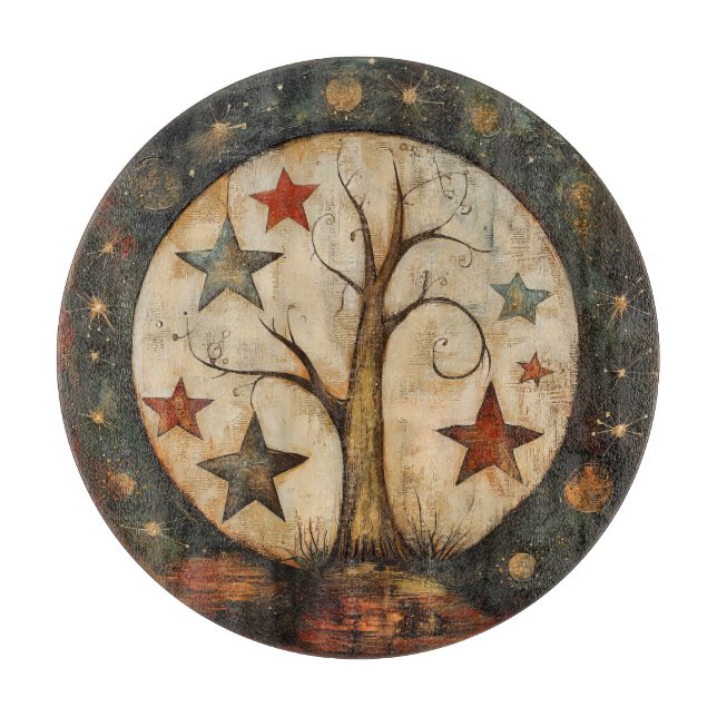 Abstract Celestial  Cutting Board (Front)