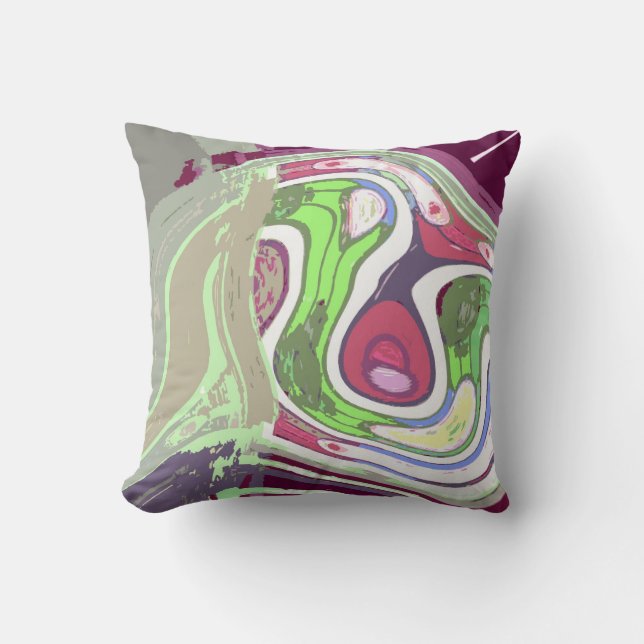 Abstract Cell by Alexandra Cook Cushion (Front)