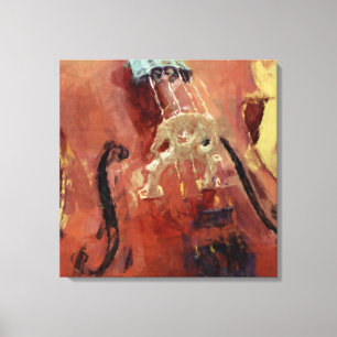 Abstract Cello Bridge Canvas Print