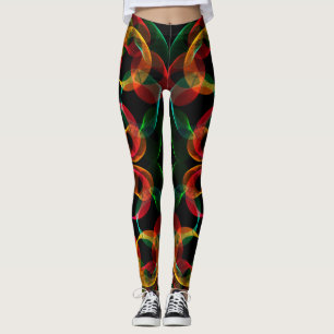 Abstract cells leggings