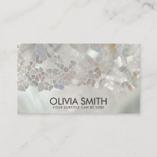 Abstract Cells - Mother of Pearl Business Card