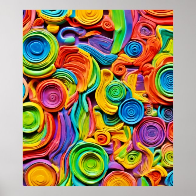 Abstract Ceramic Joy Poster (Front)