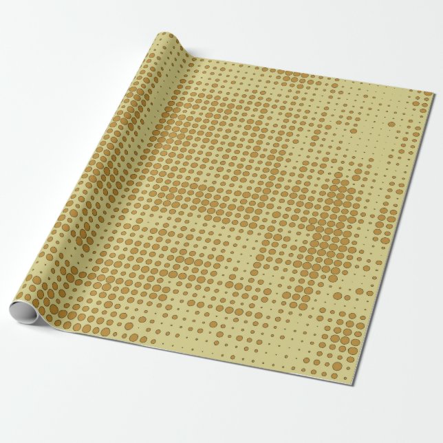 Abstract chaotic halfton. Texture of dots. Futuris Wrapping Paper (Unrolled)