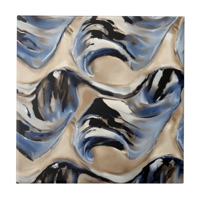 Abstract Charm Marble Stones Ceramic Tile (Front)