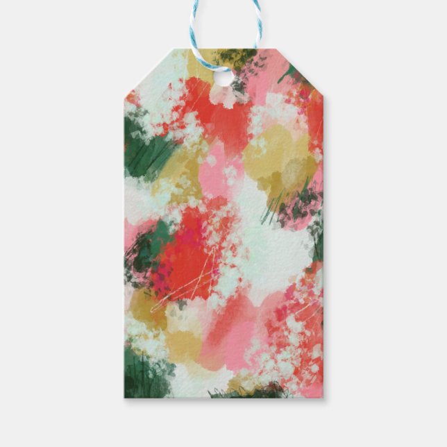 Abstract Cheer Gift Tags (Front)