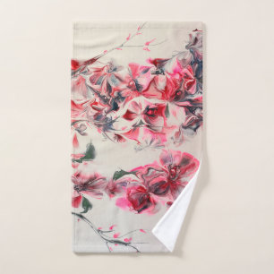 Abstract Cherry Blossom Hand Towel