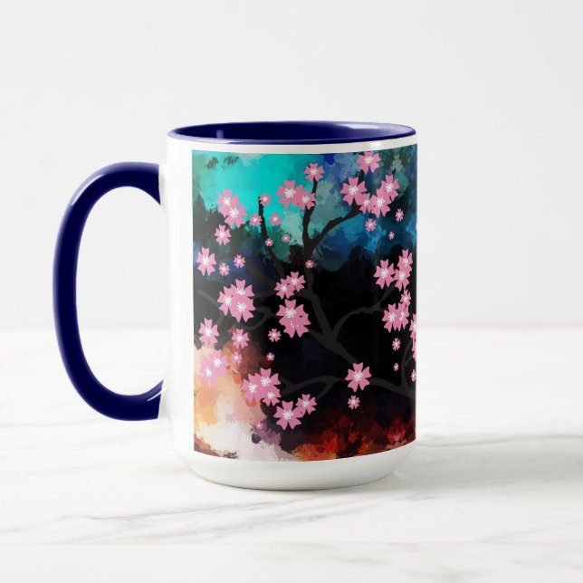 Abstract Cherry Blossom mug (Left)