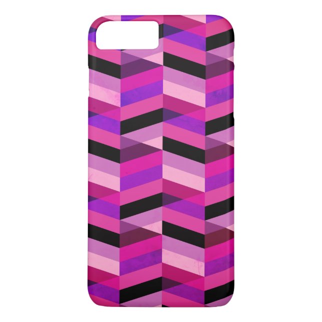 Abstract Chevron/Herringbone | Purples & Violet Case-Mate iPhone Case (Back)
