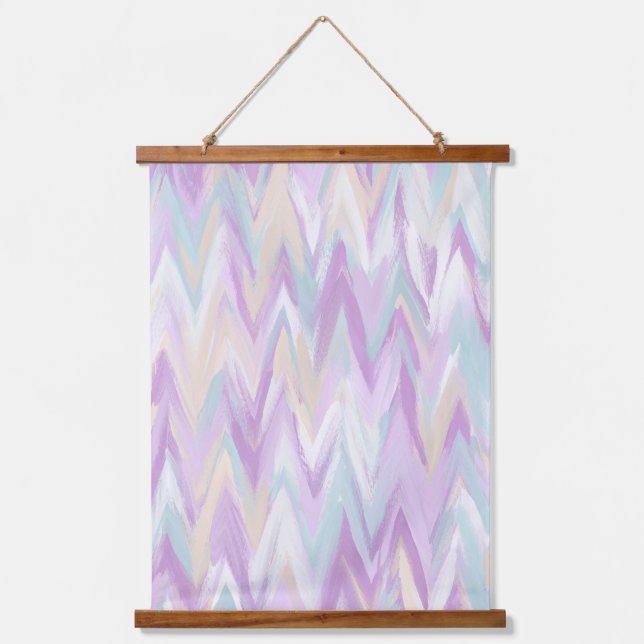 Abstract Chevrons Hanging Tapestry (Front)
