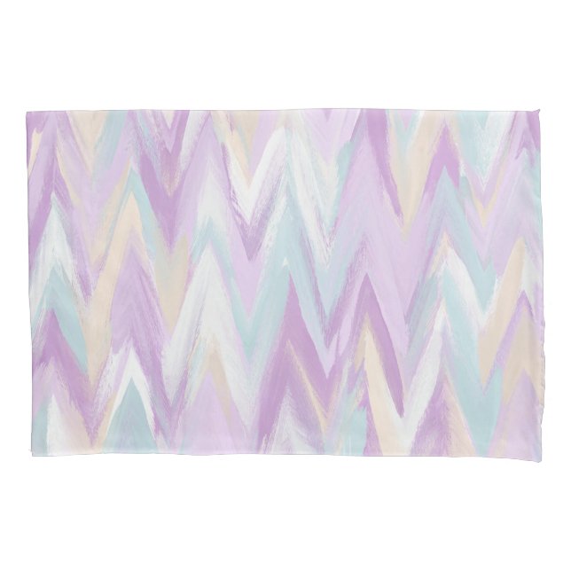Abstract Chevrons Pillowcase (Front-Left)