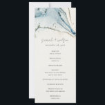 Abstract Chic Blue Gold Beachy Wedding Program Invitation<br><div class="desc">Abstract Watercolor Blue Gold Beachy Theme Collection.- it's an elegant script watercolor Illustration of abstract beach waves,  perfect for your abstract coastal beachy wedding & parties. It’s very easy to customise,  with your personal details. If you need any other matching product or customisation,  kindly message via Zazzle.</div>