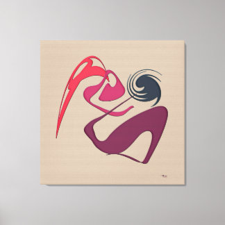 Abstract Chic: Comfort Zone Canvas Print
