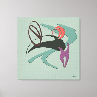 Abstract Chic: Ocean Breeze Canvas Print