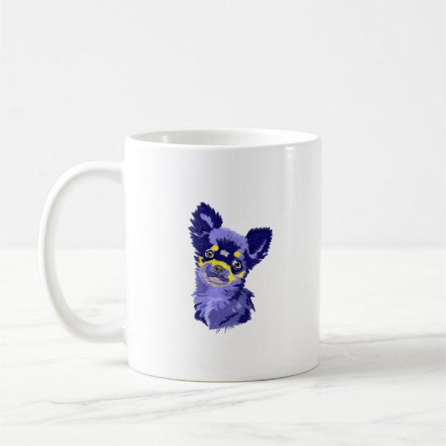 Abstract Chihuahua  Coffee Mug (Left)