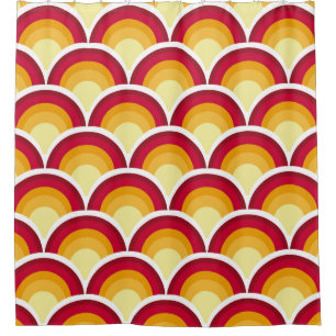 Abstract chinese,  japanese scaly skin mythical fa shower curtain