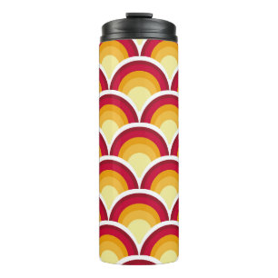 Abstract chinese, japanese scaly skin mythical fa thermal tumbler