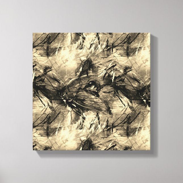 Abstract Chinese Rat Year Zodiac Birthday Canvas P (Front)