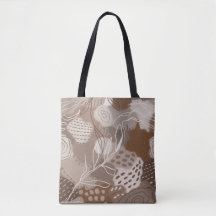 Abstract Chocolate Brown Collage Shapes