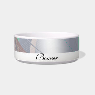 Abstract Chocolate  Mint Bowl