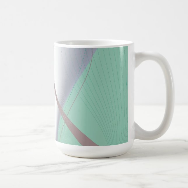 Abstract Chocolate Mint Tornado Coffee Mug (Right)