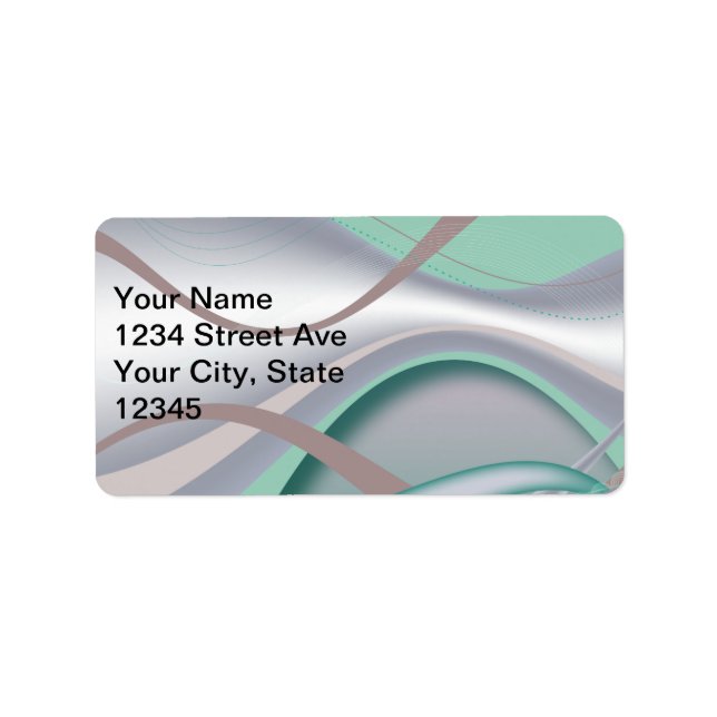 Abstract Chocolate Mint Tornado Label (Front)