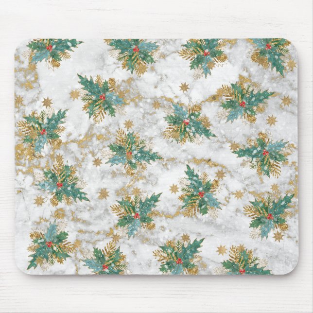 Abstract Christmas Art Mouse Mat (Front)