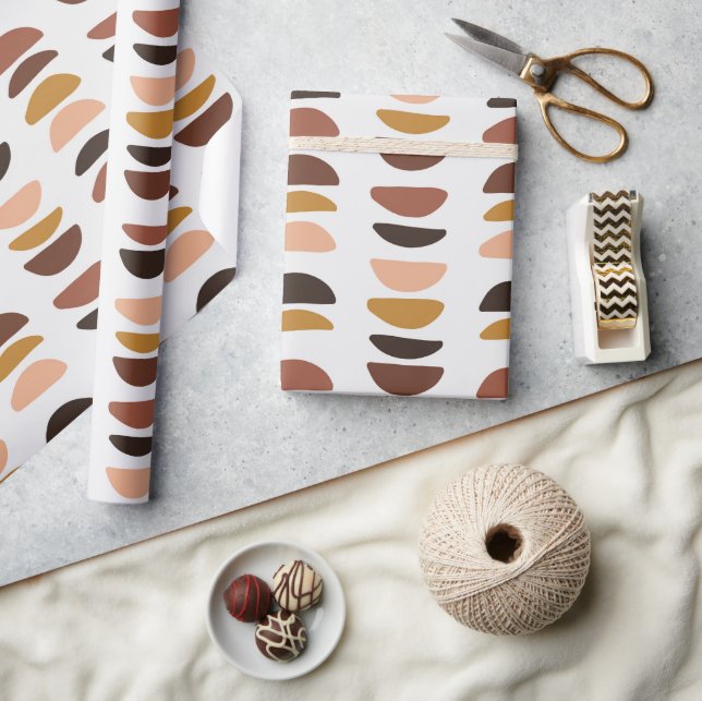 Abstract | Christmas | Beige | Minimalistic | Wrapping Paper (Crafts)