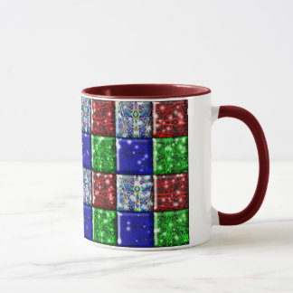 Abstract Christmas mug