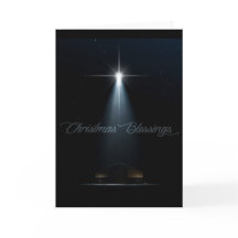 Abstract Christmas Nativity Stable And Star