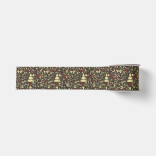 Abstract Christmas Ribbon Grosgrain Ribbon