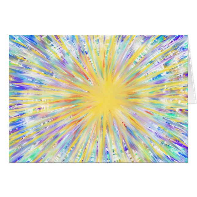 Abstract Christmas Star and Bible Quote (Front Horizontal)