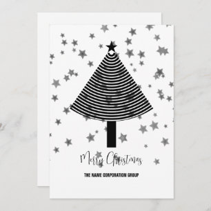 Abstract Christmas tree business Invitation