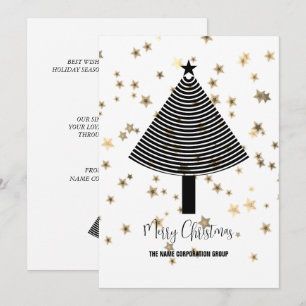 Abstract Christmas tree business Invitation