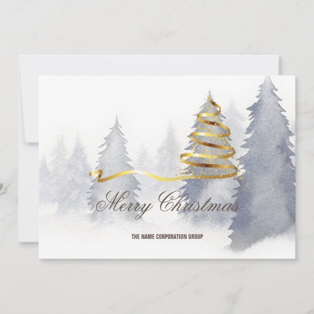 Abstract Christmas Tree /Business Invitation (Front)