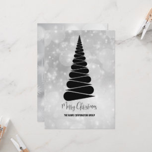 Abstract Christmas tree business Invitation