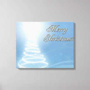 Abstract Christmas Tree Canvas Print