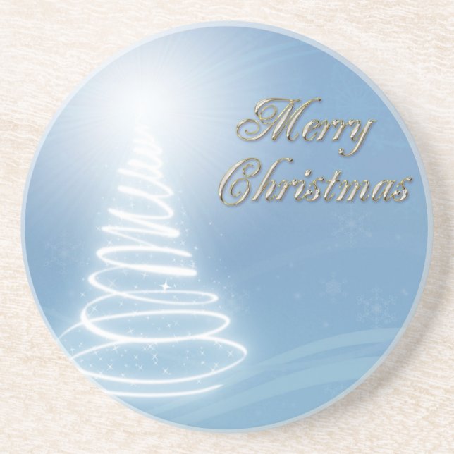 Abstract Christmas Tree Coaster (Front)