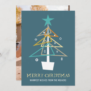 Abstract Christmas Tree Mid Century Holiday Photo