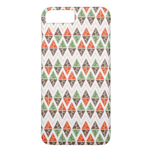 Abstract Christmas Trees: Geometric Holiday Patter iPhone 8 Plus/7 Plus Case