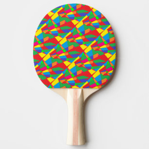 Abstract chunky art top sports Kids Ping Pong Paddle